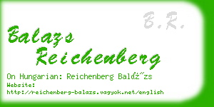 balazs reichenberg business card